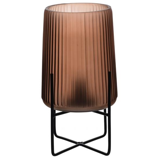 Frosted Coffee Battery Glass Lamp