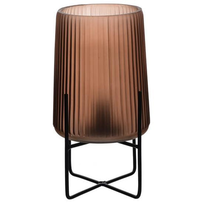 Frosted Coffee Battery Glass Lamp