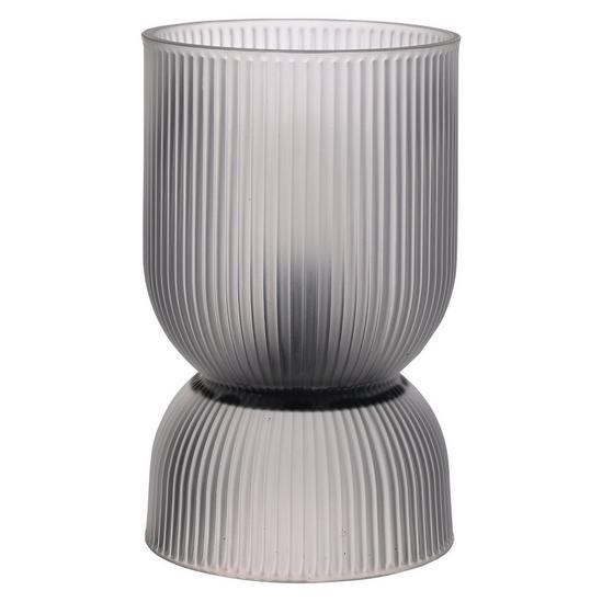 Frosted White Battery Curved Glass Lamp