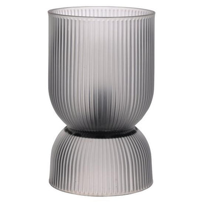 Frosted White Battery Curved Glass Lamp