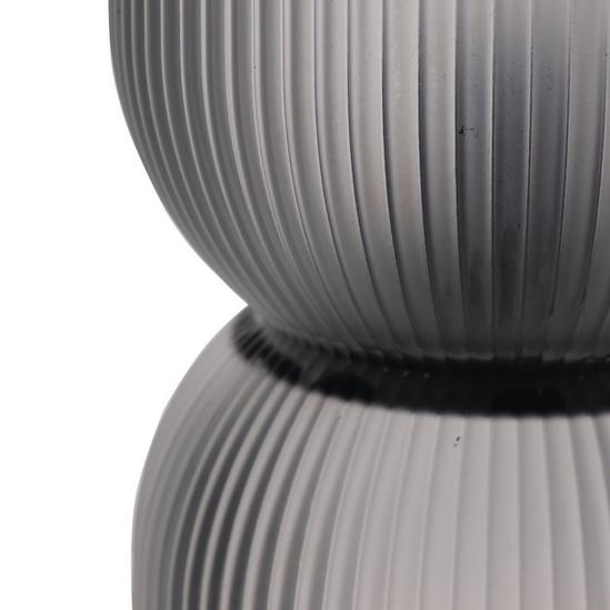 Frosted White Battery Curved Glass Lamp