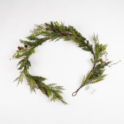Pre Lit Pine Garland