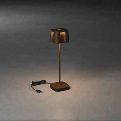 Malibu Re-chargeable Table Lamp Rust - NEST & FLOWERS