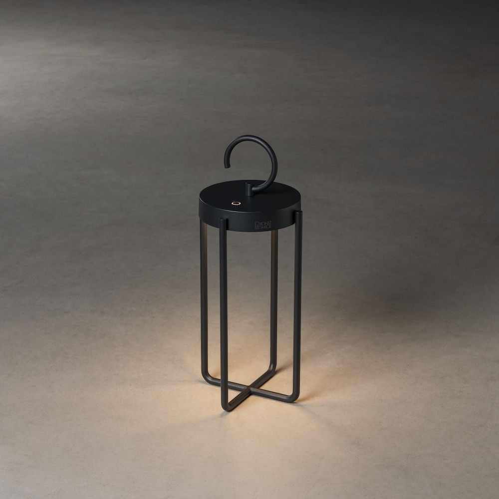 Meyer Re-chargeable Lantern Black - NEST & FLOWERS