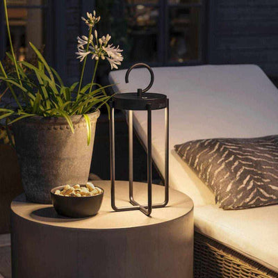 Meyer Re-chargeable Lantern Black - NEST & FLOWERS