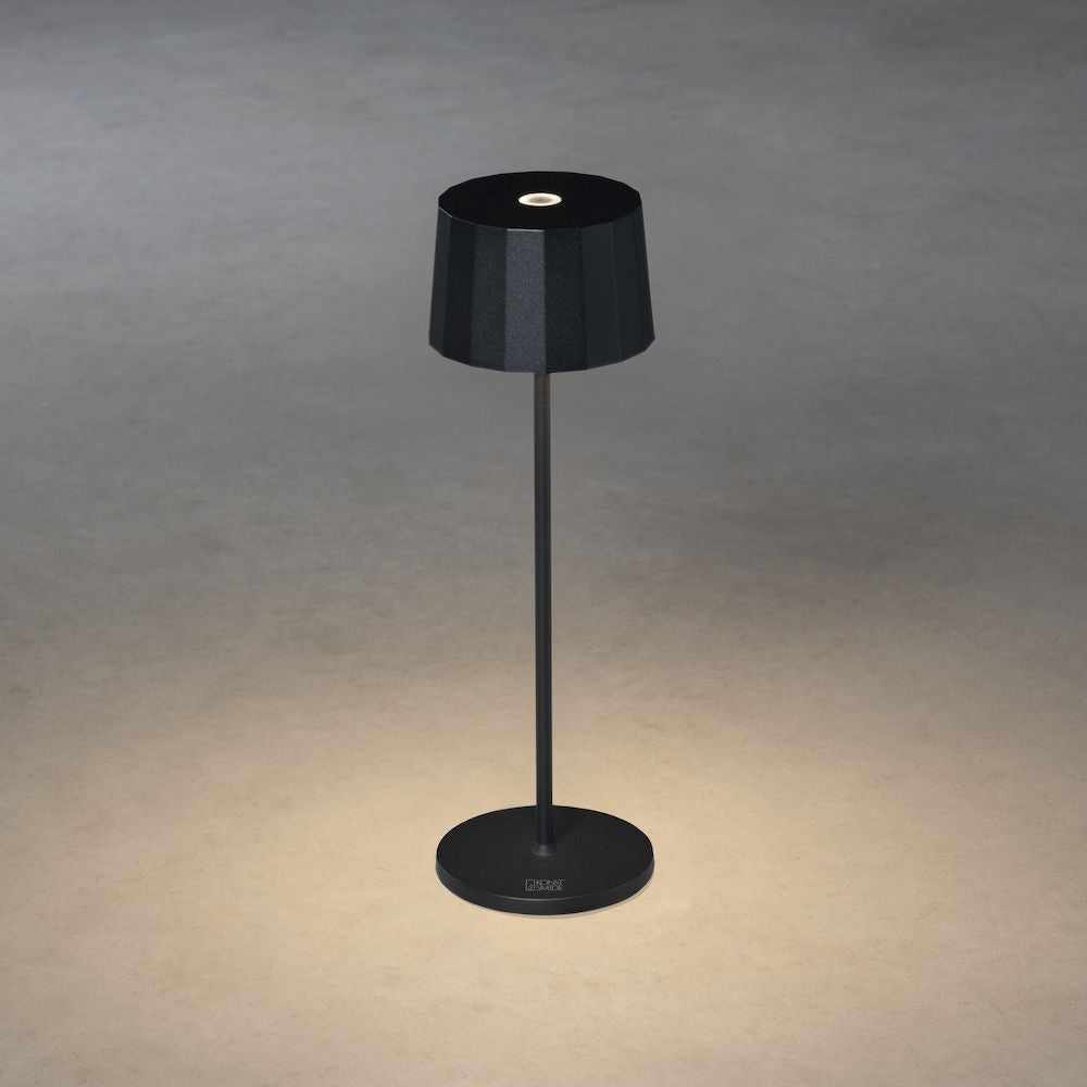 Monica Re-chargeable Table Lamp Black - NEST & FLOWERS