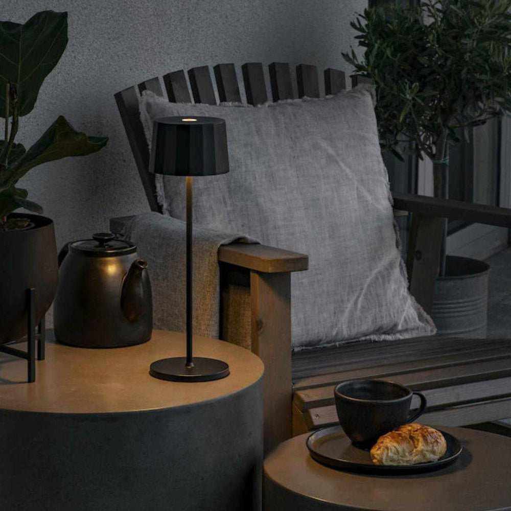 Monica Re-chargeable Table Lamp Black - NEST & FLOWERS