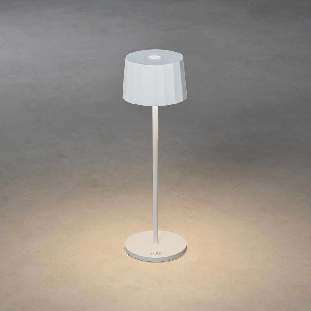 Monica Re-chargeable Table Lamp White - NEST & FLOWERS