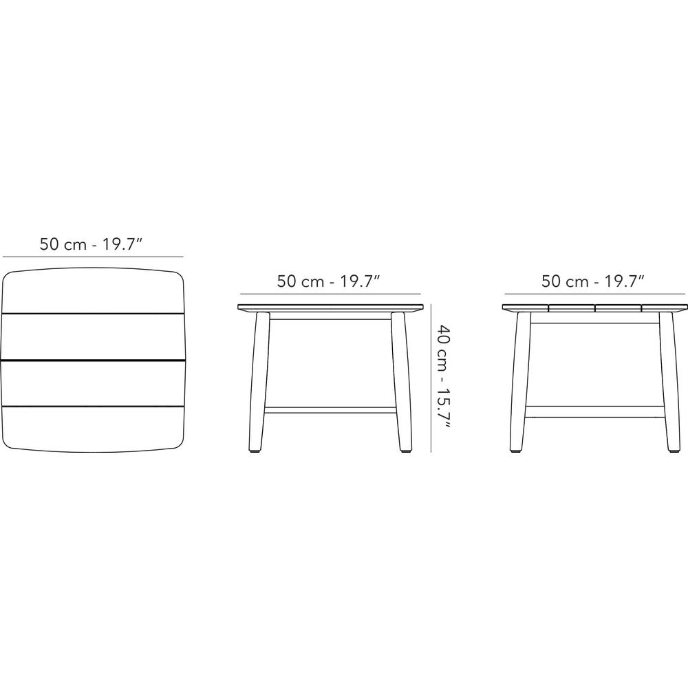 Torre Teak Side Table