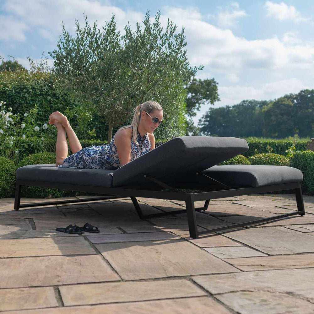 Charcoal sun lounger new arrivals