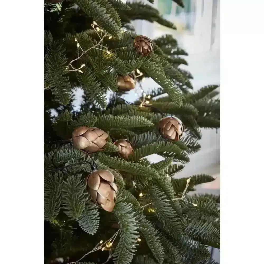 Pinecone Garland Lights Gold - NEST & FLOWERS