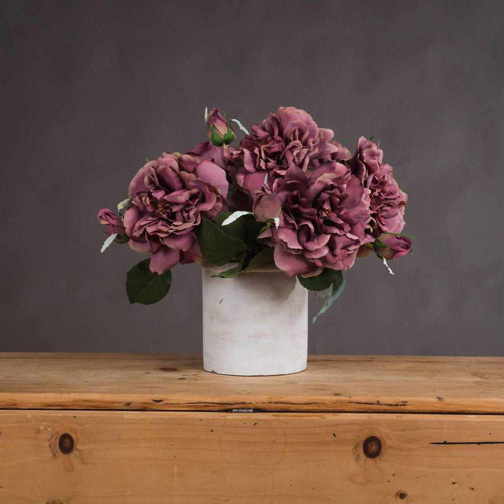 Pink Short Stem Fashion Roses x3