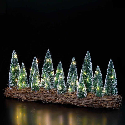 Rattan Bristle Tree Table Scene Light - NEST & FLOWERS