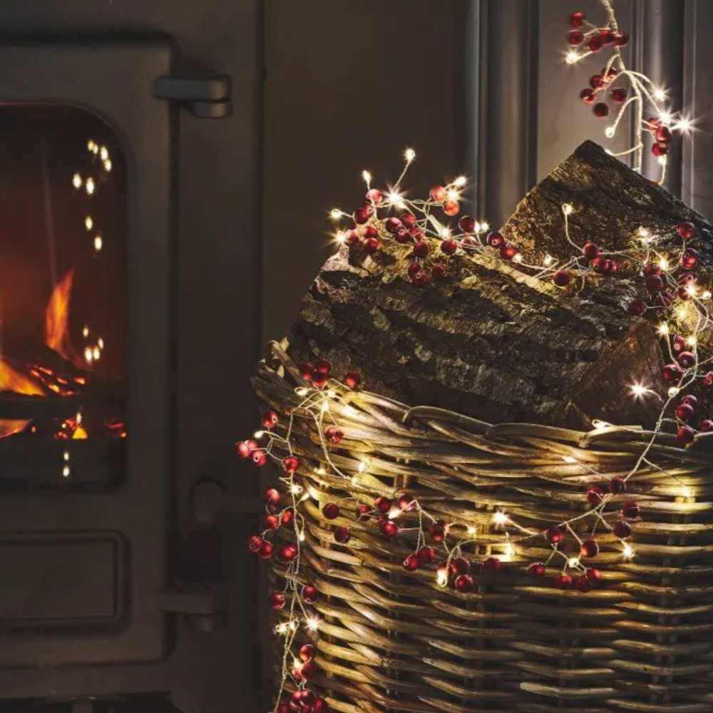 Red Berry Garland Lights - NEST & FLOWERS