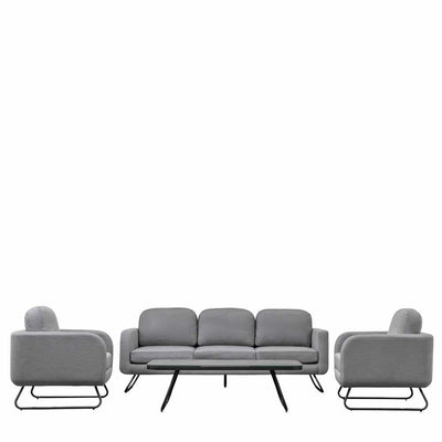 Saybrook 5 Seat Lounge Set Slate