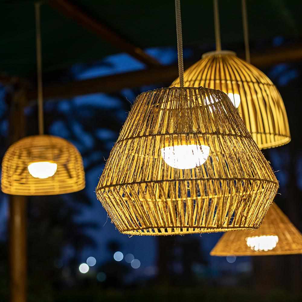 X3 Chatham Wicker Hanging Lights