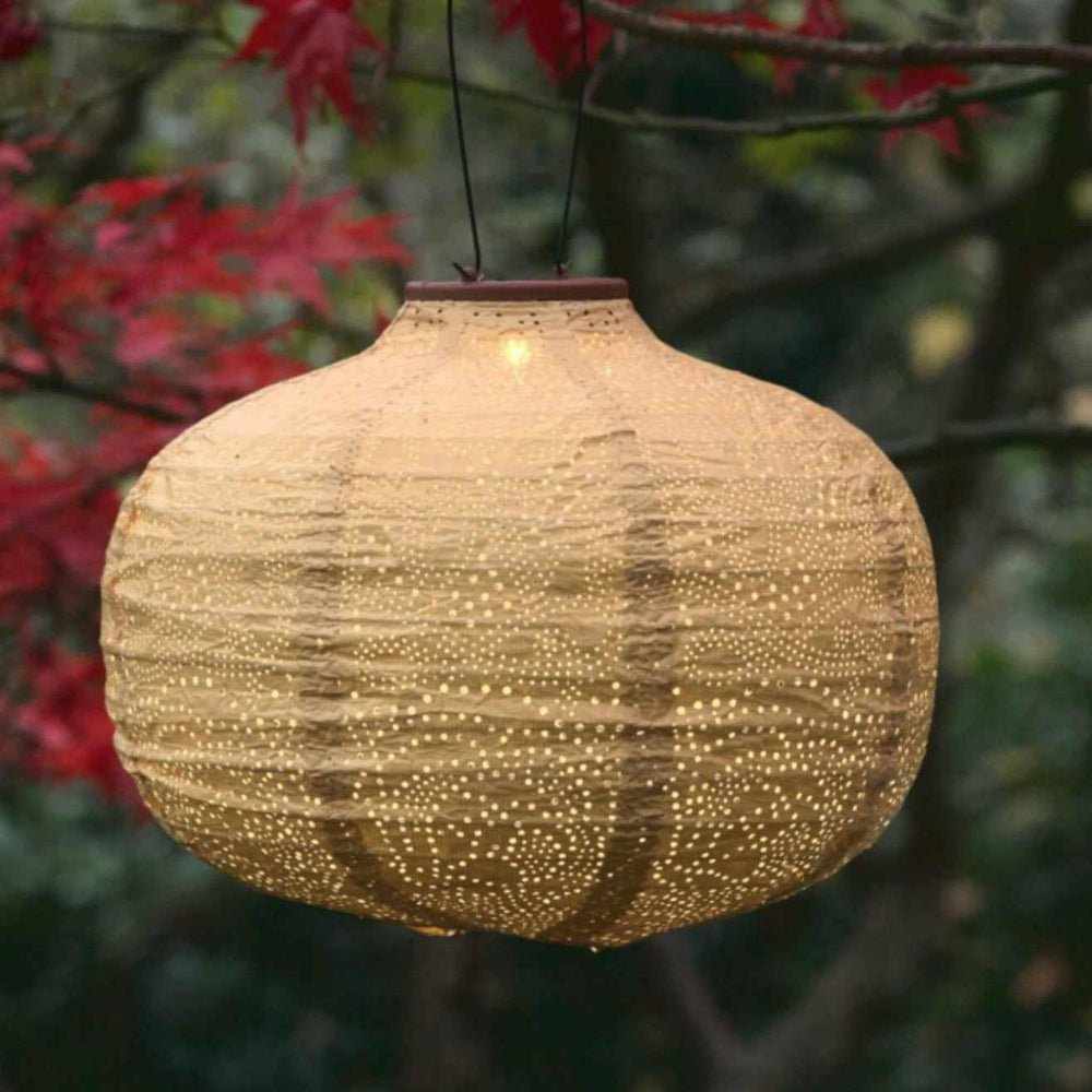 Solar Lantern Pumpkin Yellow - NEST & FLOWERS