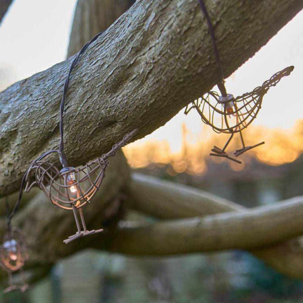 Solar Robin Garland Lights - NEST & FLOWERS