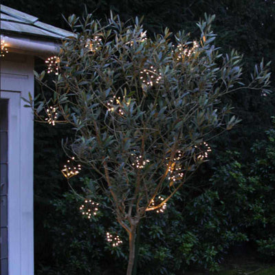 X3 Solar Starburst Garland Lights Black