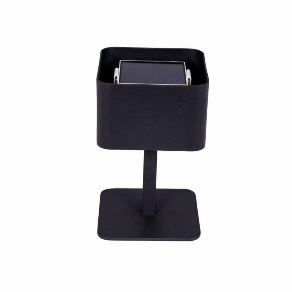 Solar Table Light Square Carbon Black