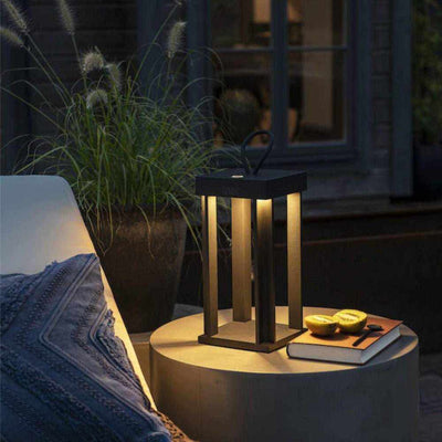 Solstice Re-chargeable Lantern Black - NEST & FLOWERS