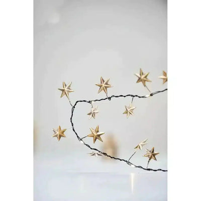 Star Garland Lights Gold - NEST & FLOWERS