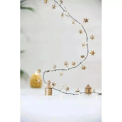 Star Garland Lights Gold - NEST & FLOWERS