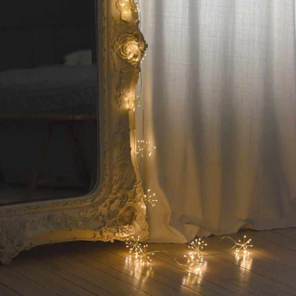 Starburst Garland Lights Silver Mains - NEST & FLOWERS