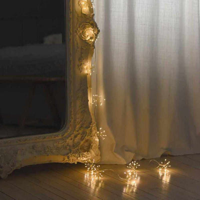 Starburst Garland Lights Silver Mains - NEST & FLOWERS