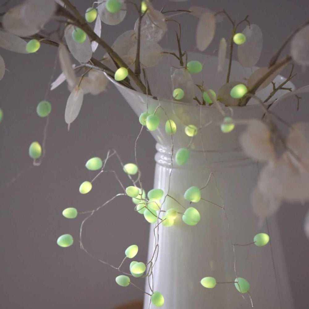 Teardrop String Lights Mint - NEST & FLOWERS