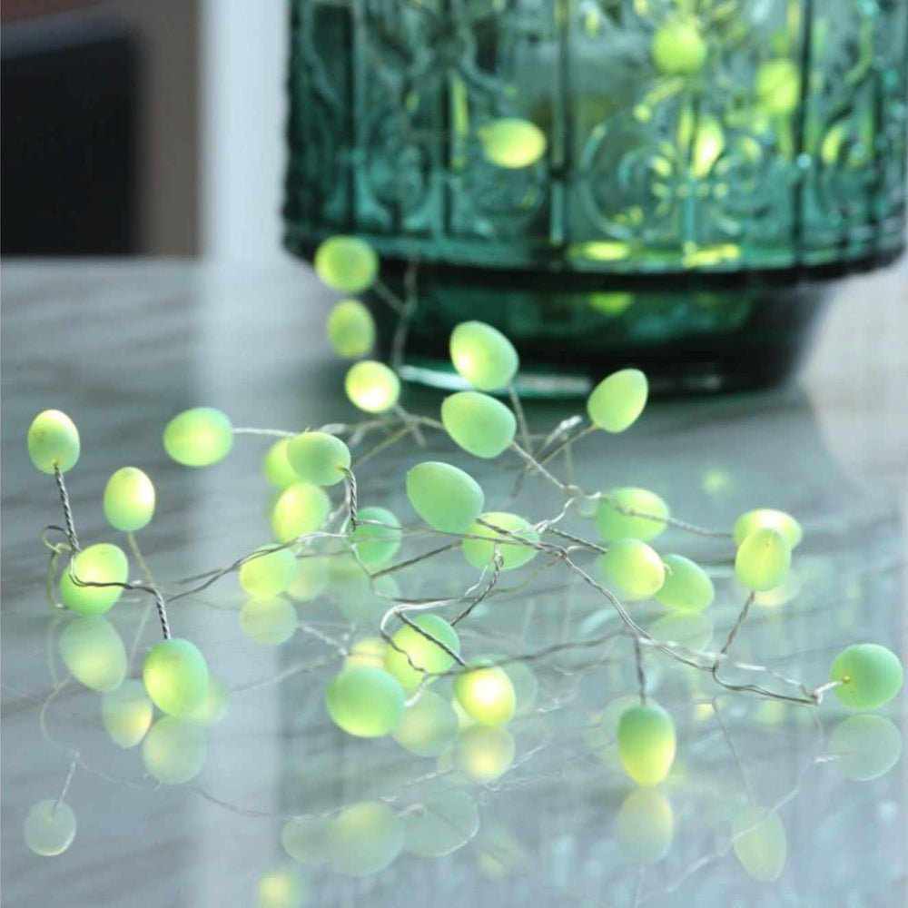 Teardrop String Lights Mint - NEST & FLOWERS