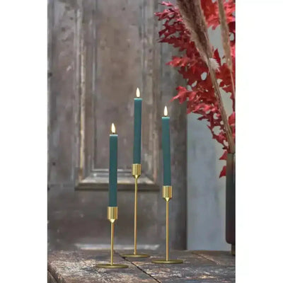 x3 Candle Stands Gold - NEST & FLOWERS