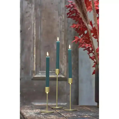 x3 Candle Stands Gold Matte - NEST & FLOWERS