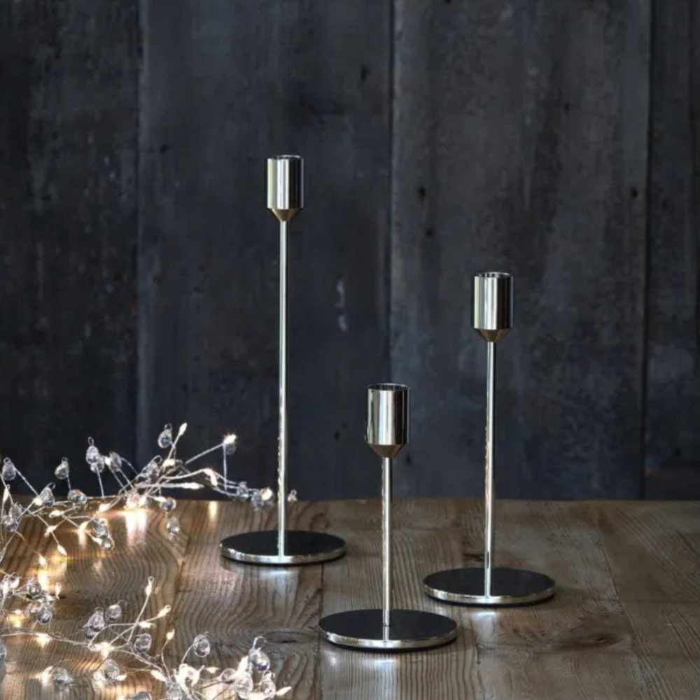 x6 Candle Stands Chrome - NEST & FLOWERS