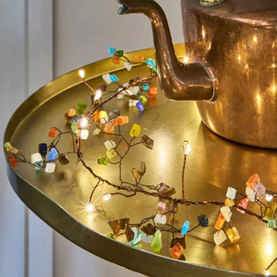 x6 Gemstone Garland Lights Multi - NEST & FLOWERS
