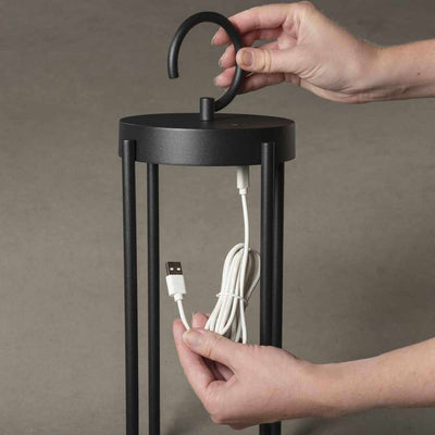 x6 Meyer Re-chargeable Lanterns Black - NEST & FLOWERS