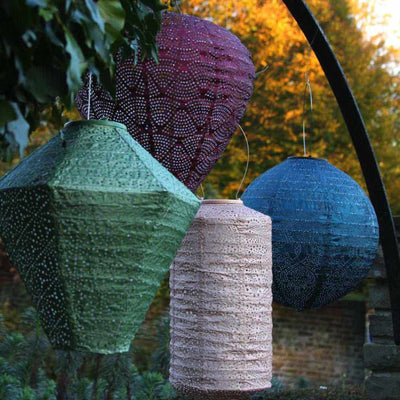 x6 Solar Lantern Cylinder - NEST & FLOWERS