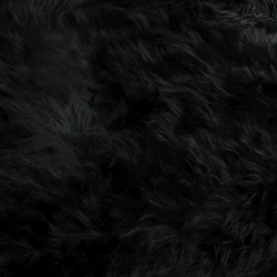 Black Sheepskin Rug XXL